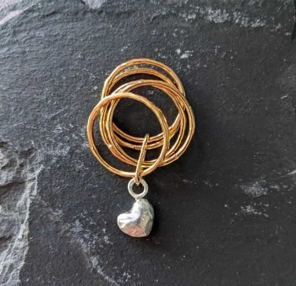 Bague coeur semainier